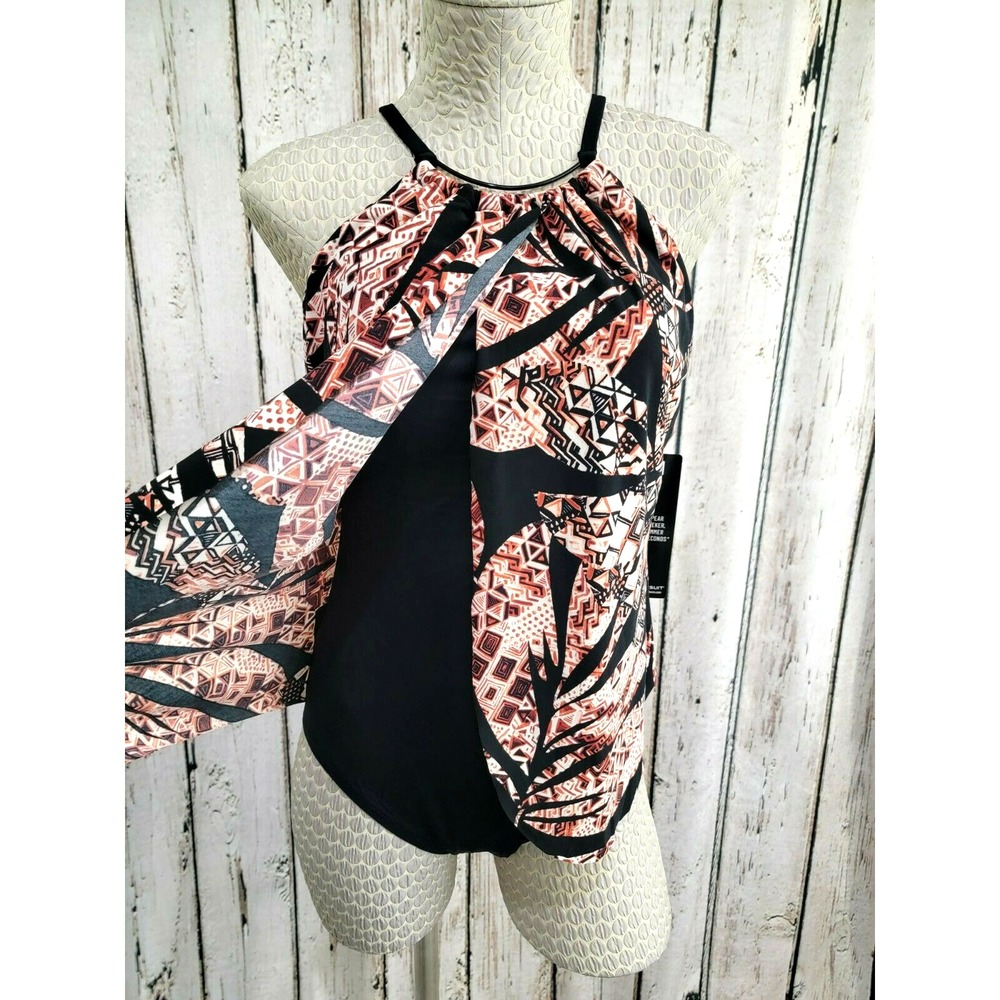 Miraclesuit‎ Slimming Tummy Control Shapewear One Piece Swimsuit Women's 12 NEW - Picture 2 of 11